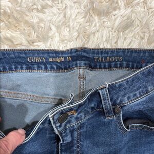 Talbots curvy straight leg  Blue Women's Jeans